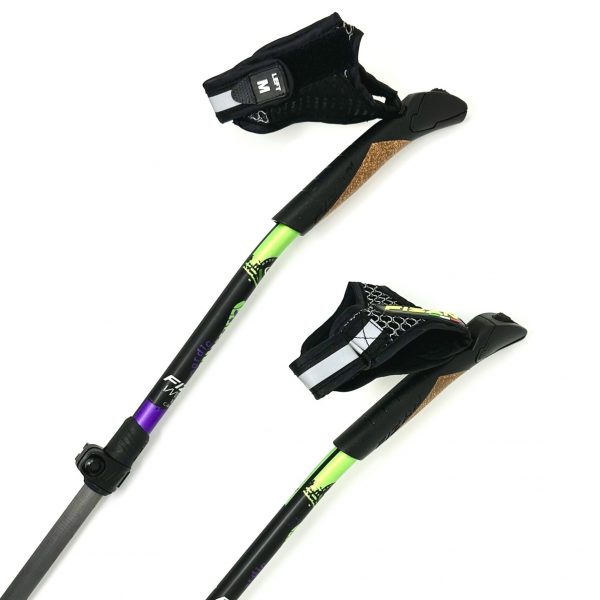 WALX Carbon Pro Impulse Nordic Walking Poles (117-130cm size)