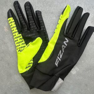 Fizan branded long finger gloves with grip on the inside