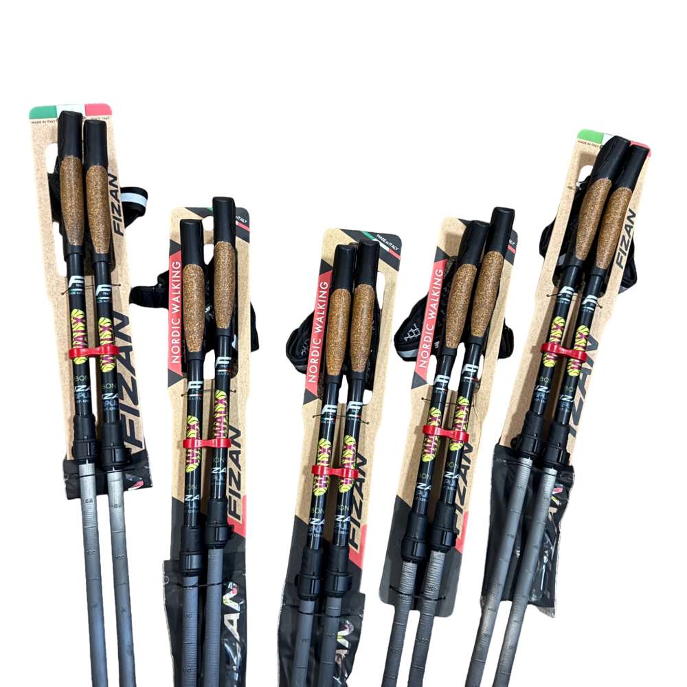 5 Pair Pack Offer - Fizan Nordic Walking Carbon Pro IMPULSE