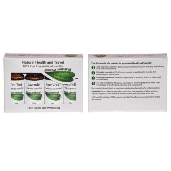 Natural Health and Travel Oil Set