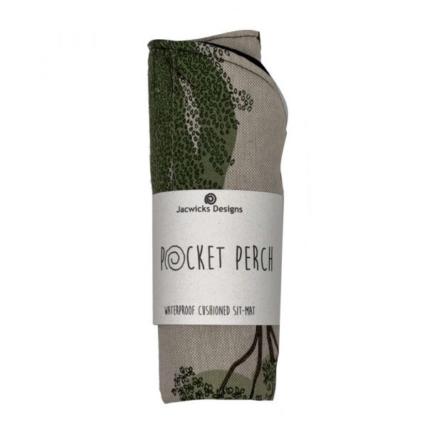 Pocket Perch Waterproof Sit Mat in the popular Forest pattern