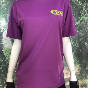 magenta cooltech t-shirt with walx logo on chest