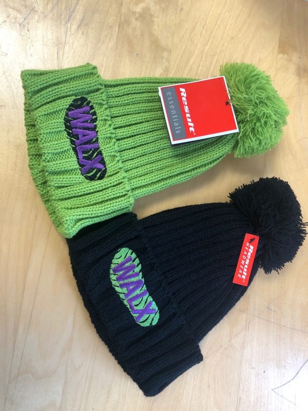 WALX branded bobble hat