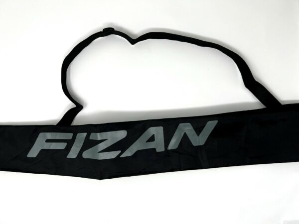 black pole bag with grey Fizan branding